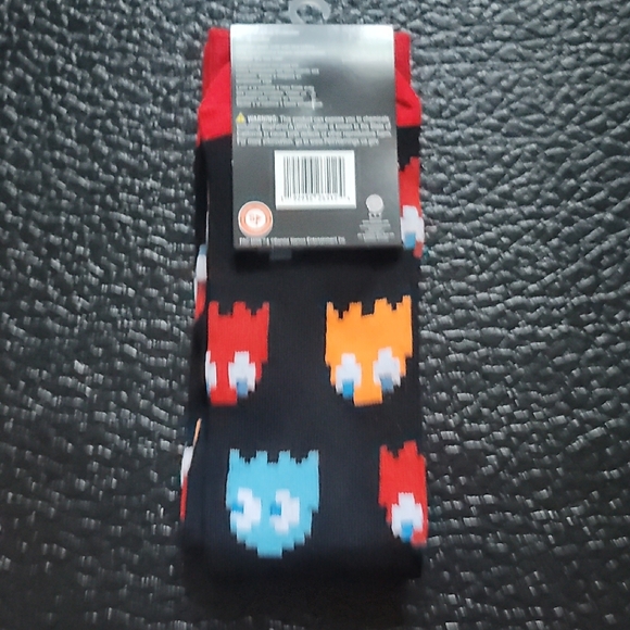 Colorful Pac-Man Ghost Socks - Picture 3 of 6